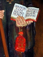 Benedikt-Bild in der Abtei En-Calcat (Foto: Albert Altenähr OSB)