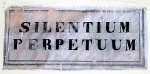 „Silentium perpetuum“. Inschrift aus dem Kloster Sacro Speco, Subiaco (Italien). (Foto: Daniel Tibi OSB)