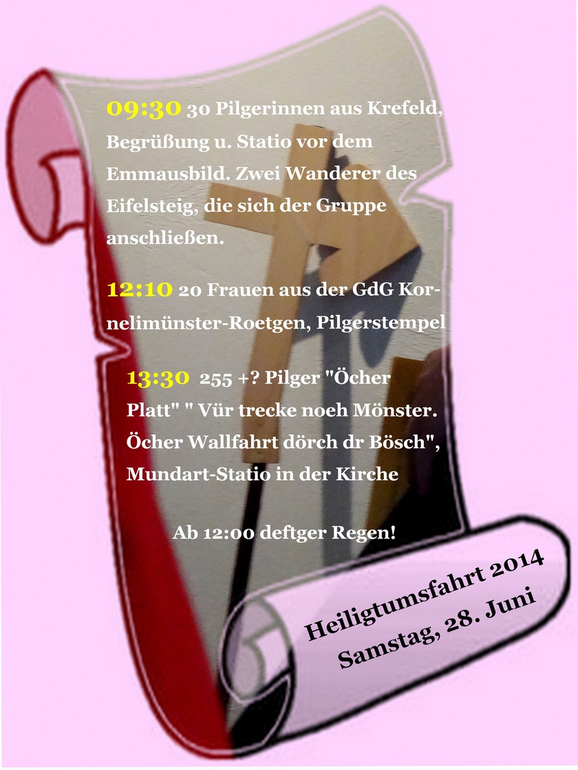 2014-06-26 Heiligtumsfahrt - Tagesprotokoll